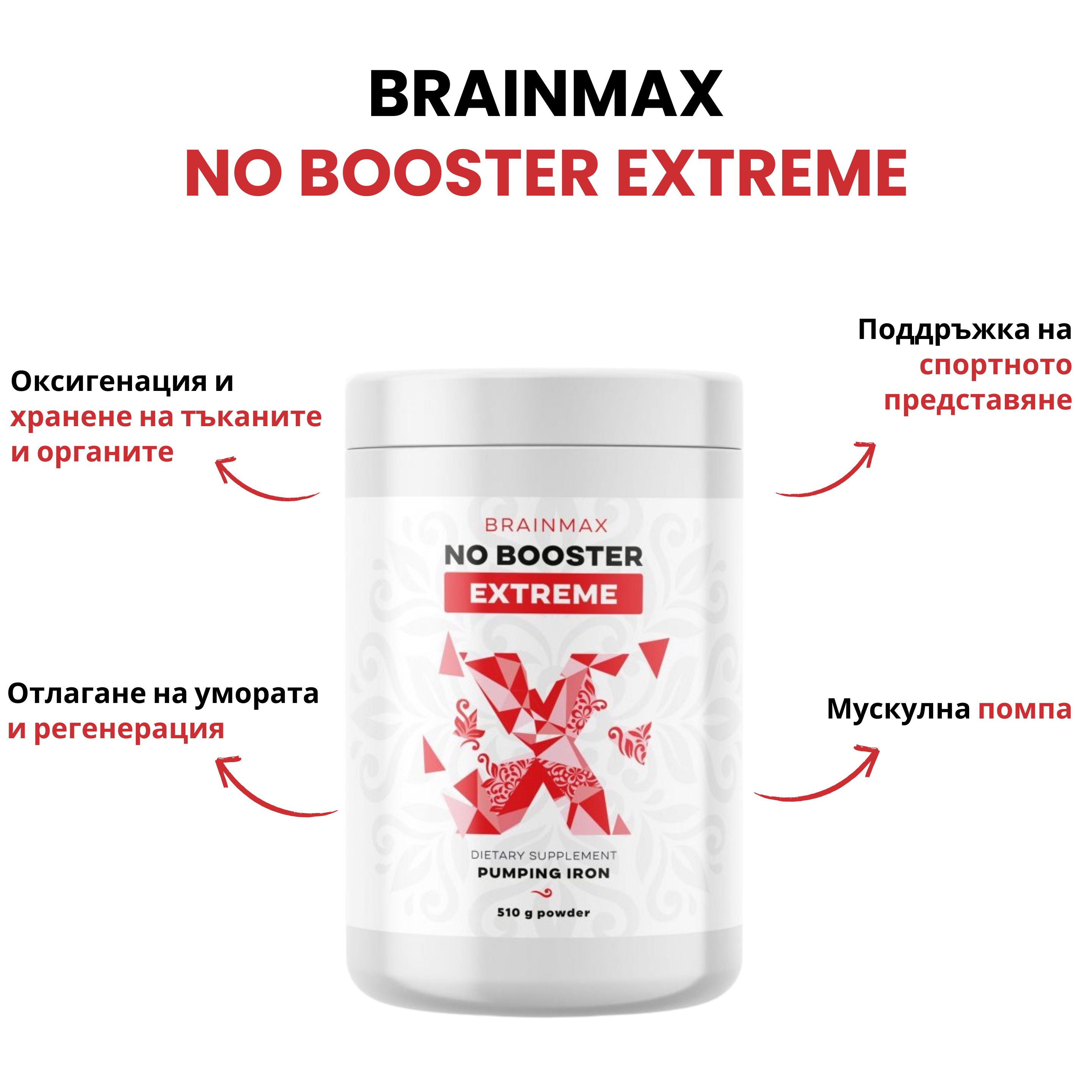 (Bulharština) BrainMax NO Booster Extreme